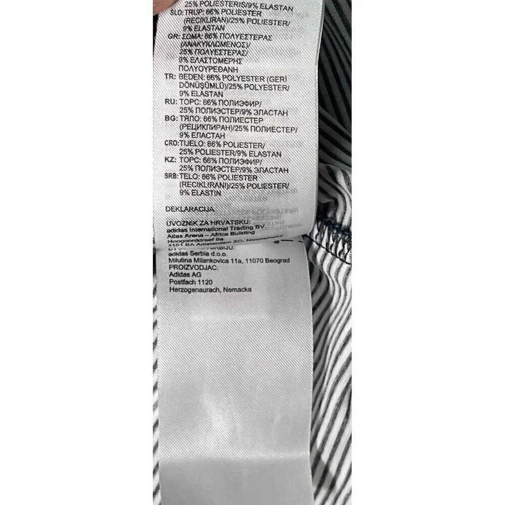 AdiPure by Adidas Men's Performance Polo Shirt Golf Sz 2XL Stretch White Striped